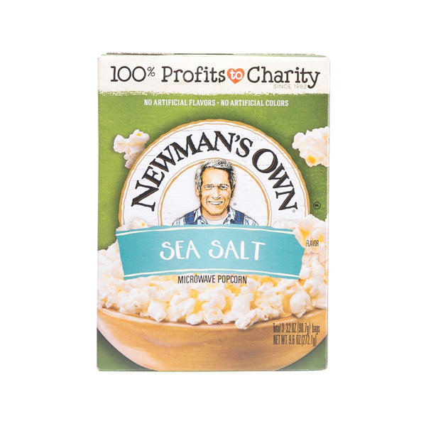 NEWMAN`S OWN Microwave Popcorn - Sea Salt  (272.1g)