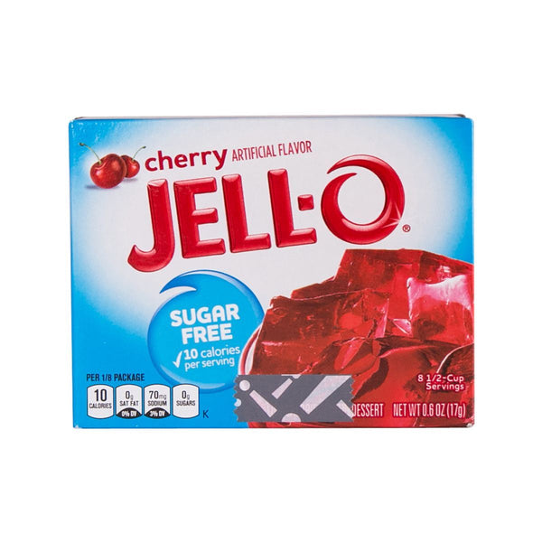 JELL-O Sugar Free Gelatin Dessert Mix - Cherry  (17g)