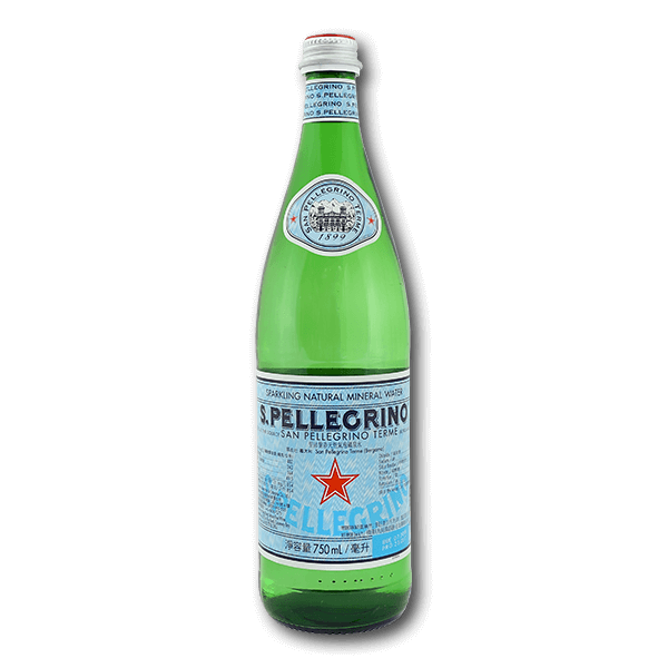 SANPELLEGRINO Sparkling Natural Mineral Water  (750mL)