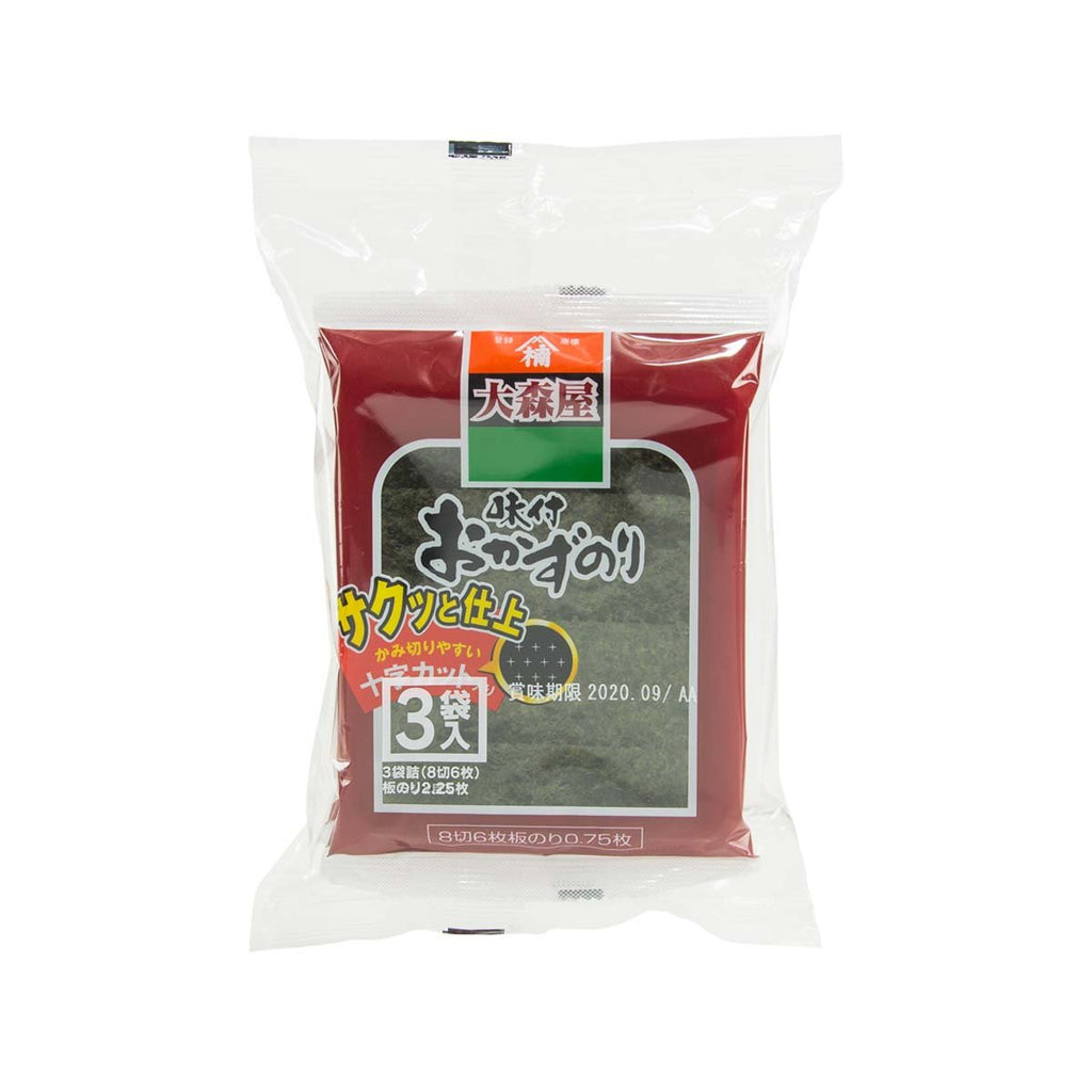 OOMORIYA Seasoned Seaweed for Sushi Rice  (3bag)