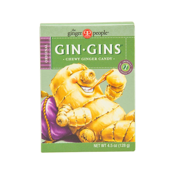 THE GINGER PEOPLE Gin-Gins Original Chewy Ginger Candy  (128g)