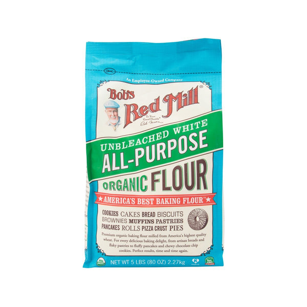 BOB'S RED MILL Unbleached White All-Purpose Organic Flour  (2.27kg)