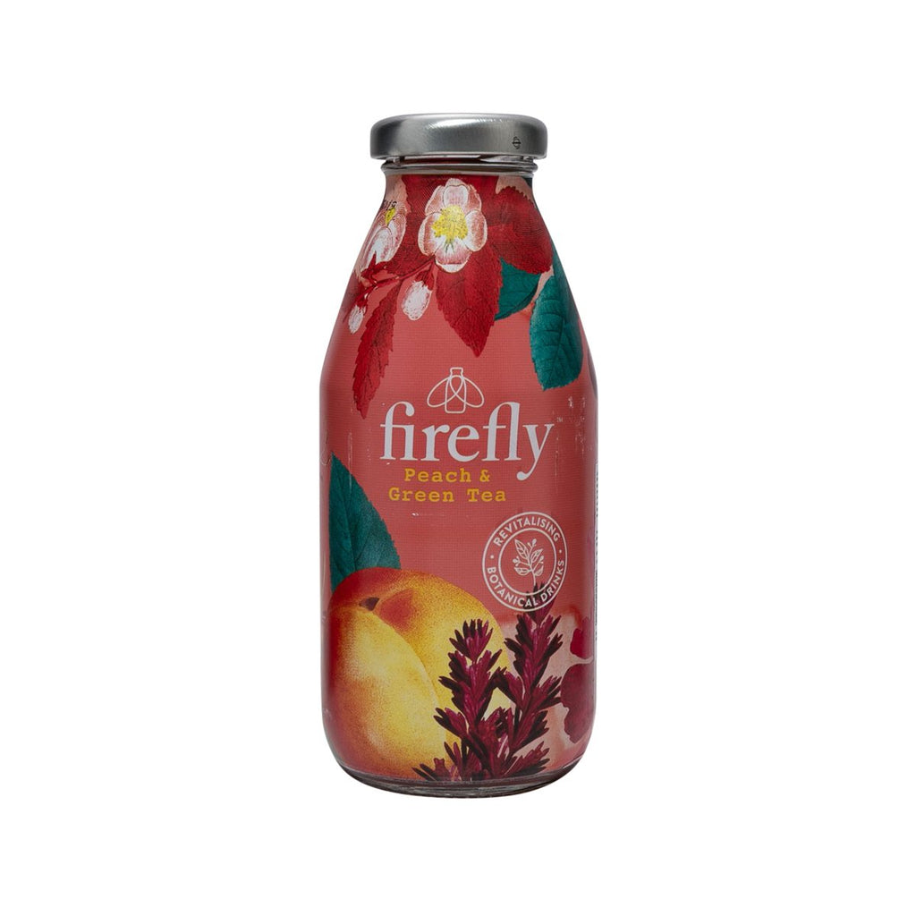 FIREFLY Natural Drink - Peach & Green Tea  (330mL)