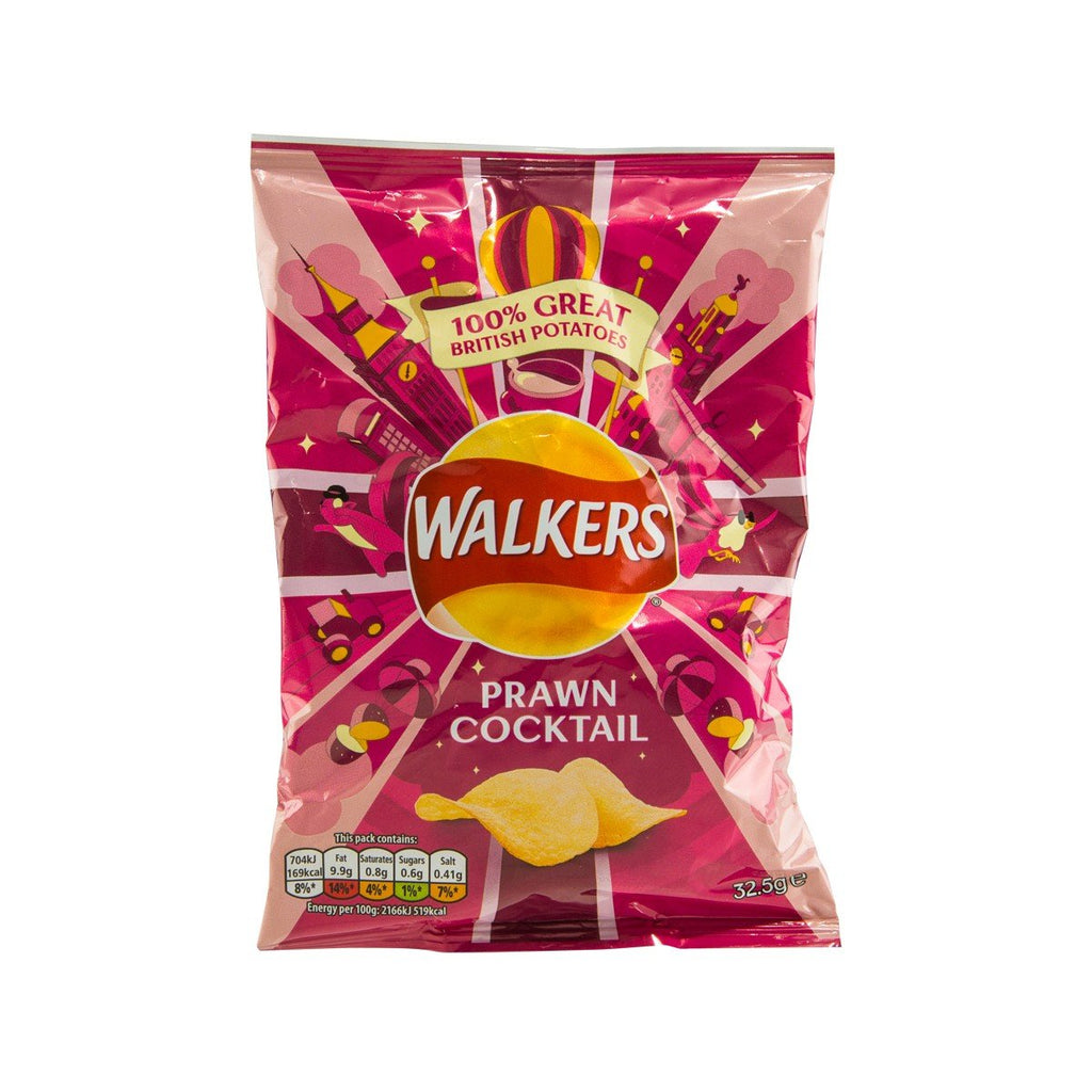 WALKERS Prawn Cocktail Flavour Potato Crisps  (32.5g)