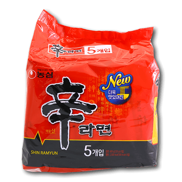 NONG SHIM Korean Shin Ramyun  (5 x 120g)