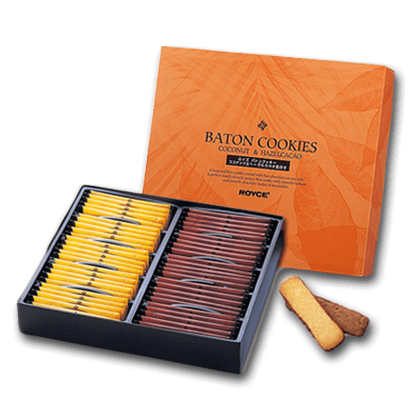 ROYCE' Baton Cookies Twins Set - Coconuts & Hazelcacao  (50pcs)