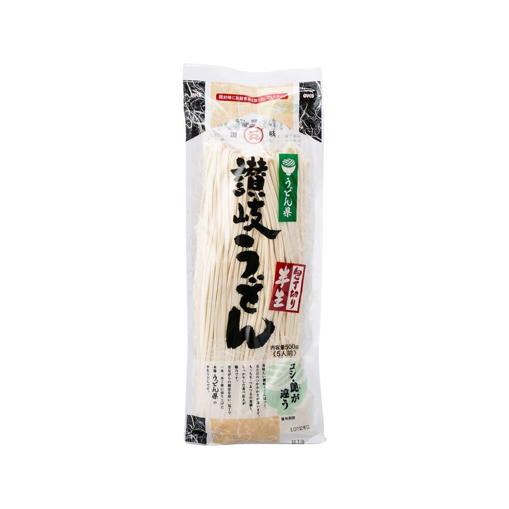 ISHIMARUSEIMEN Ishimaru Thick Semi-Dried Sanuki Udon Noodle  (500g)