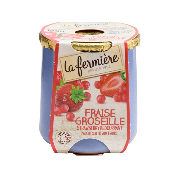 LA FERMIERE Yogurt - Strawberry, Redcurrant  (140g)