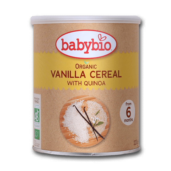 BABYBIO Organic Vanilla Cereal with Quinoa  (220g)