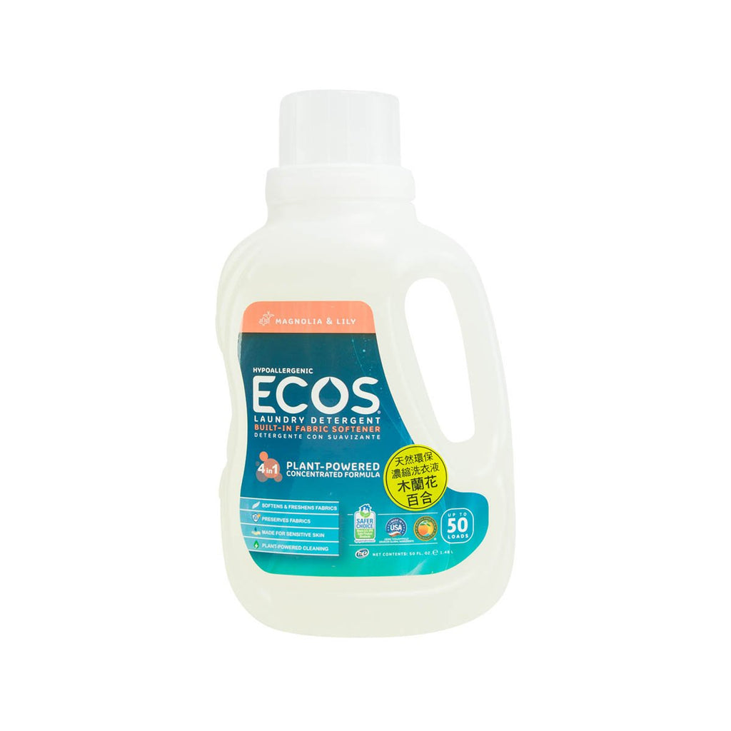 EARTH FRIENDLY ECOS™ Hypoallergenic Laundry Detergent, Magnolia & Lily  (50oz, 50fl oz)