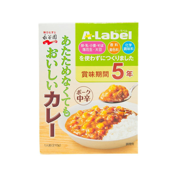 NAGATANIEN A-Label Instant Retort Pork Curry - Medium Hot  (210g)