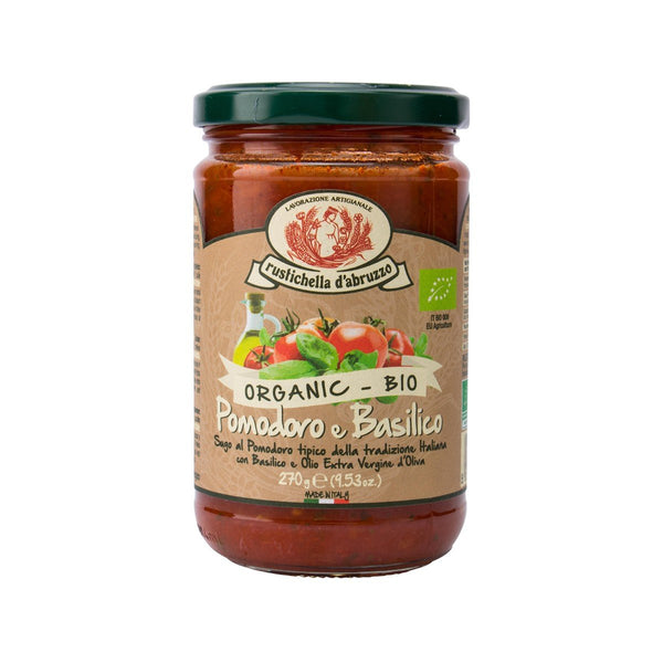 RUSTICHELLA D'ABRUZZO Tomato Sauce with Basil - Organic  (270g)