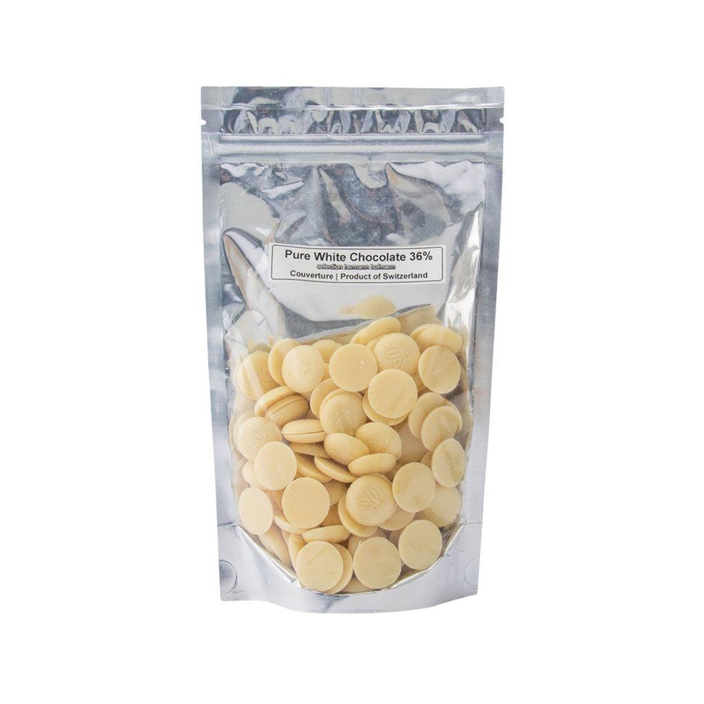 HH SWISS Couverture Pure White Chocolate 36%  (200g)