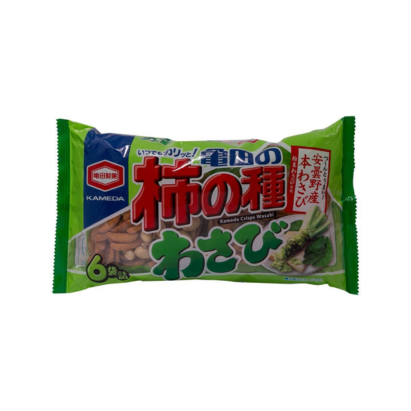 KAMEDA Kakinotane Rice Cracker & Peanut Snack - Wasabi  (182g)