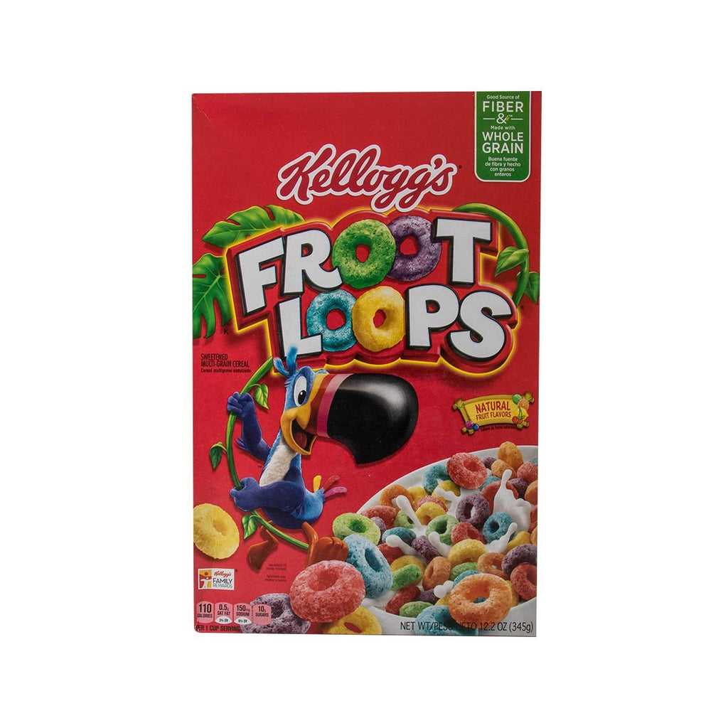 KELLOGG'S Froot Loops Sweetened Multi-Grain Cereal  (286g)