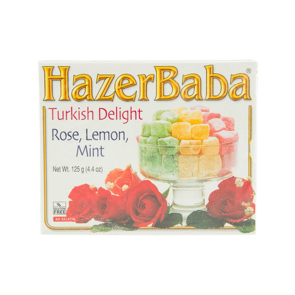 HAZER BABA Turkish Delight - Rose, Lemon, Mint  (125g)