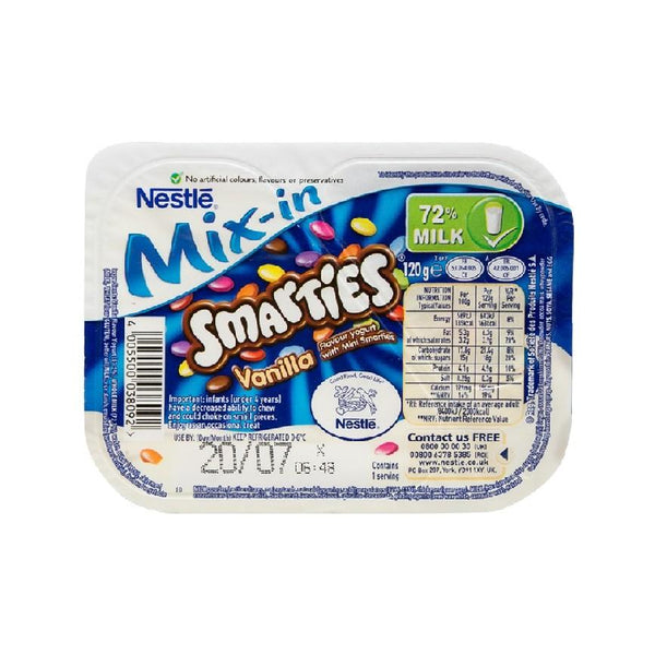 NESTLE Mix-in Vanilla Flavour Yogurt With Mini Smarties  (120g)