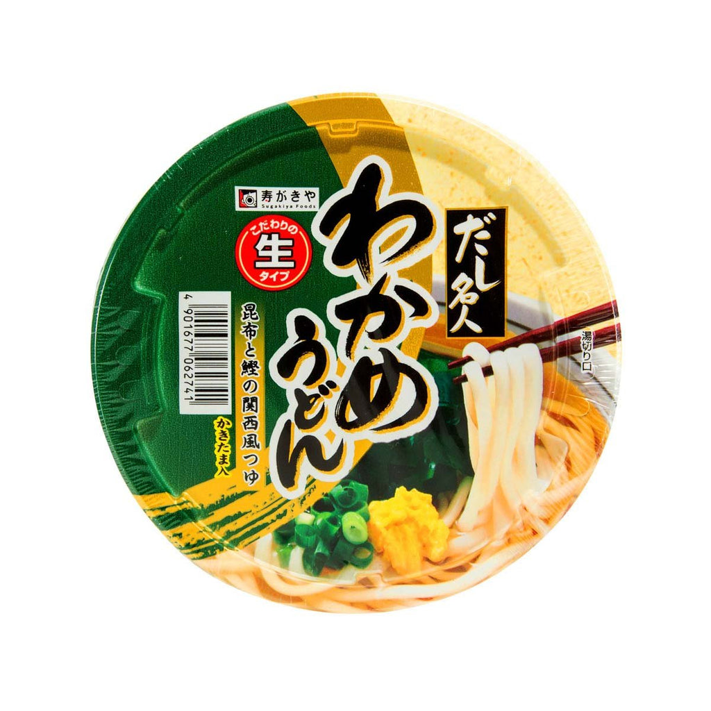 SUGAKIYA Dashimeijin Instant Wakame Seaweed Udon Noodle  (130g)