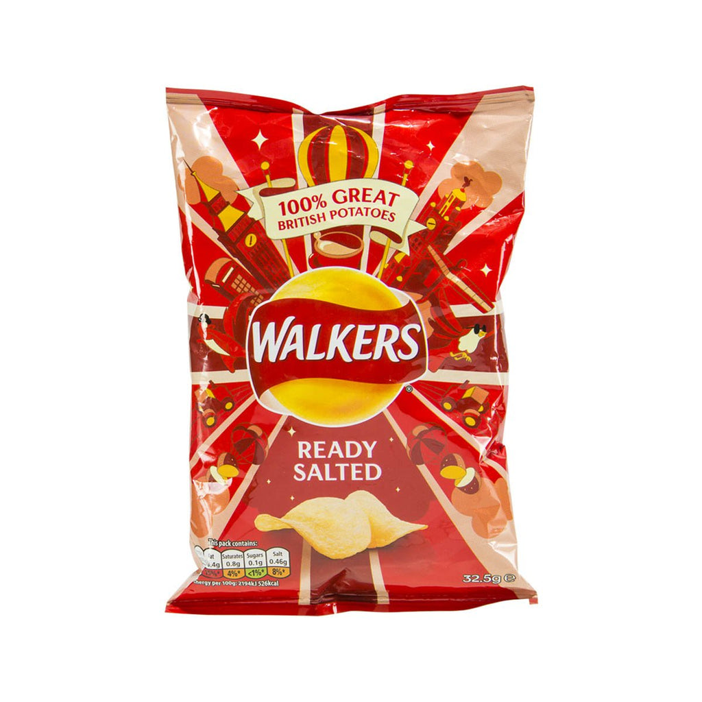 WALKERS Ready Salted Potato Crisps  (32.5g)