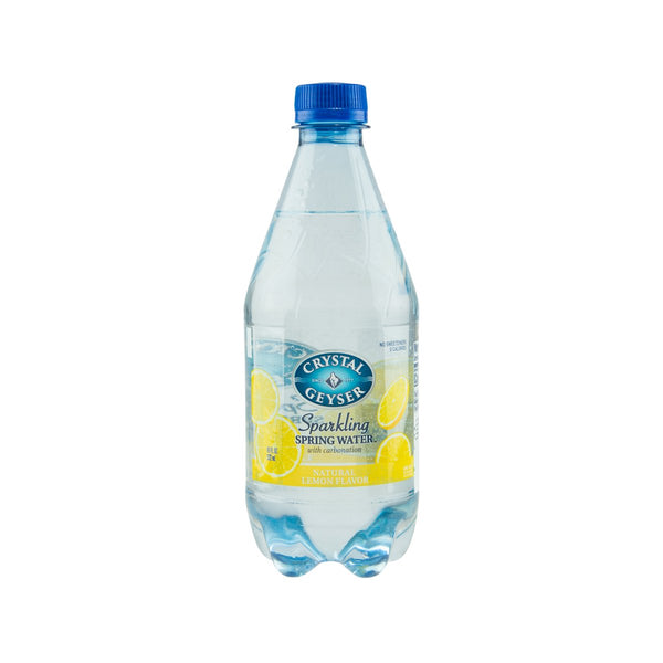 CRYSTAL GEYSER Sparkling Spring Water - Natural Lemon Flavor  (532mL)