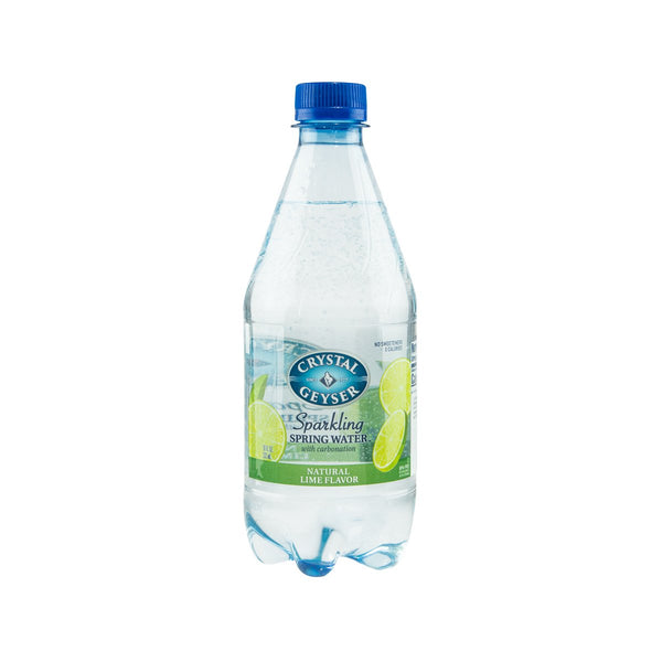 CRYSTAL GEYSER Sparkling Spring Water - Natural Lime Flavor  (532mL)