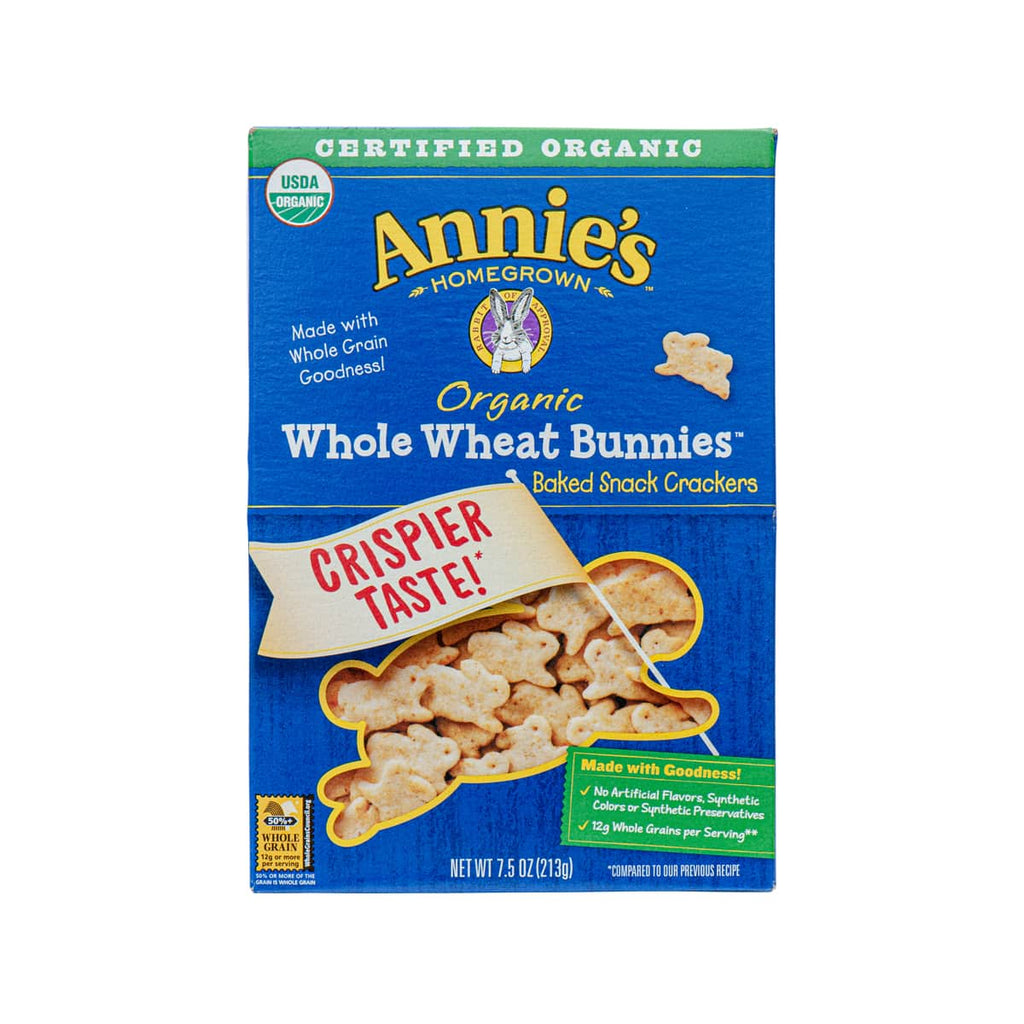 ANNIE'S Whole Wheat Bunnies Crackers  (213g)