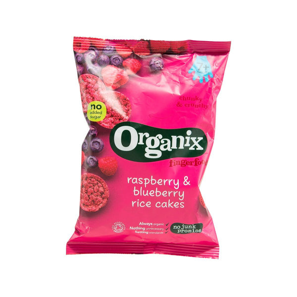 ORGANIX Organic Raspberry & Blueberry Rice Cakes - Stage 2  (50g)