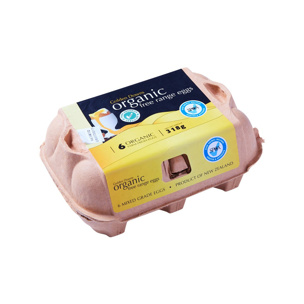 GOLDEN DOWNS Organic Free Range Eggs  (318g)