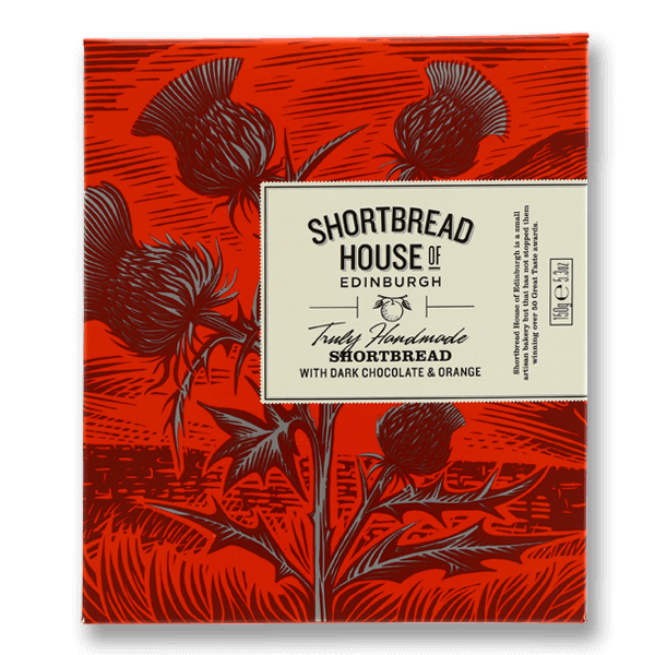 SHORTBREAD HOUSE OF EDINBURGH Shortbread With Dark Chocolate & Orange  (150g)