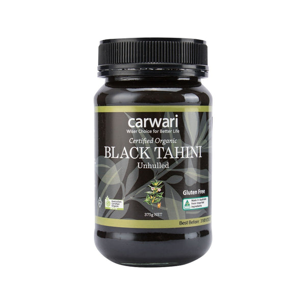 CARWARI Organic Black Tahini  (375g)