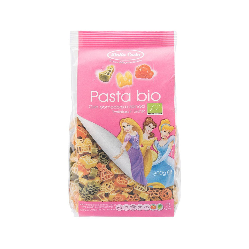 DALLA COSTA Organic Pasta With Tomato and Spinach - Disney Princess  (300g)