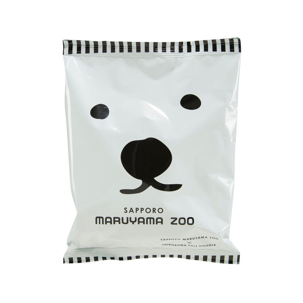 FUJIWARA SEIMEN Sapporo Maruyama Zoo X Shirokuma Salt Ramen Noodle  (102.4g)