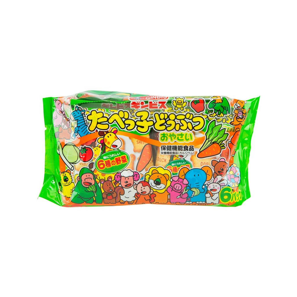 GINBIS Tabekko Animal Biscuit - Vegetable  (150g)