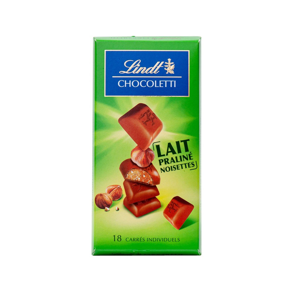 LINDT Chocoletti Milk Praliné With Hazelnuts  (100g)