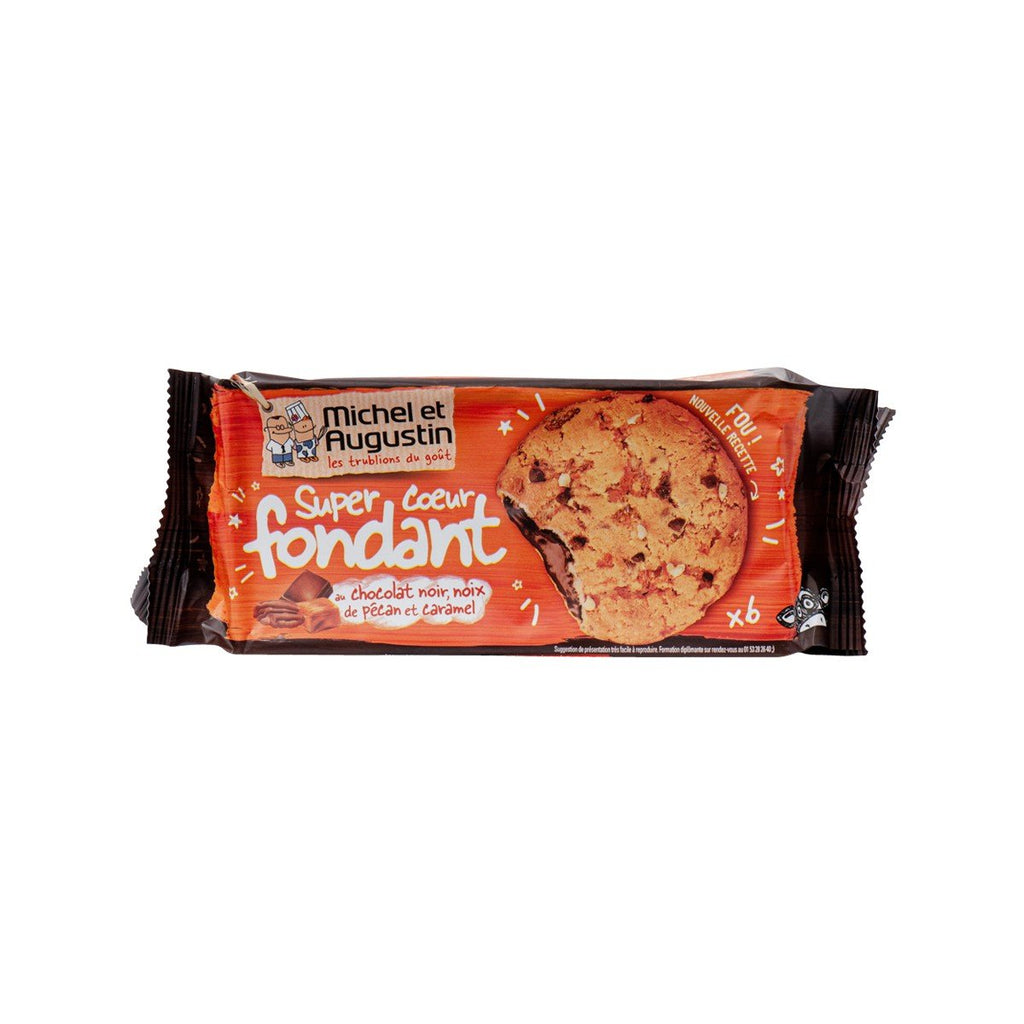 MICHEL & AUGUSTIN Cookies with Pecans, Chocolate Chips, Caramel and Dark Chocolate Filling  (180g)