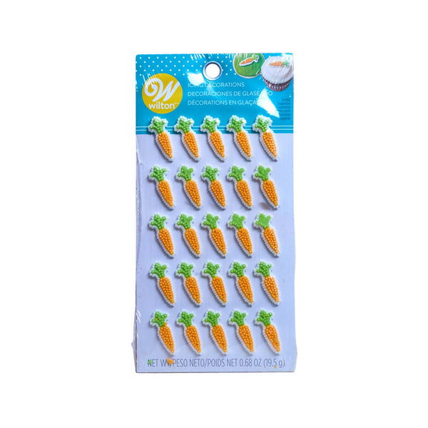 WILTON Icing Decorations - Mini Carrot  (19.5g)