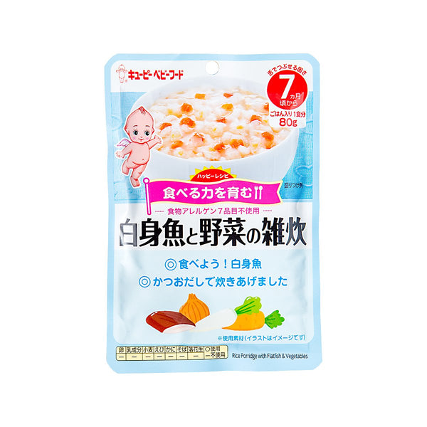 KEWPIE Rice Porridge with Flatfish & Vegetables  (80g)