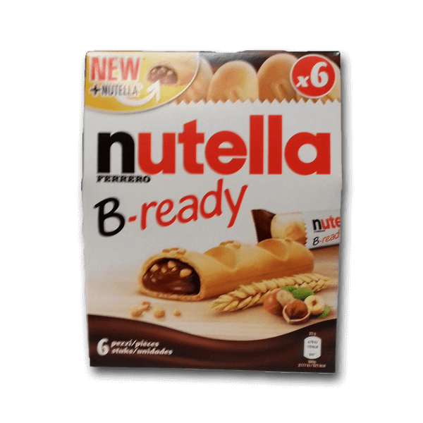 NUTELLA B-Ready Wafer Biscuits Stuffed with Hazelnut Cocoa Spread  (132g)