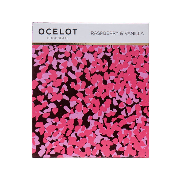 OCELOT Dark Chocolate - Raspberry & Vanilla  (75g)