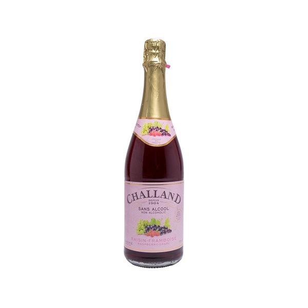 CHALLAND Sparkling Raspberry and Grape Juice Drink (Non-Alcoholic)  (750mL)