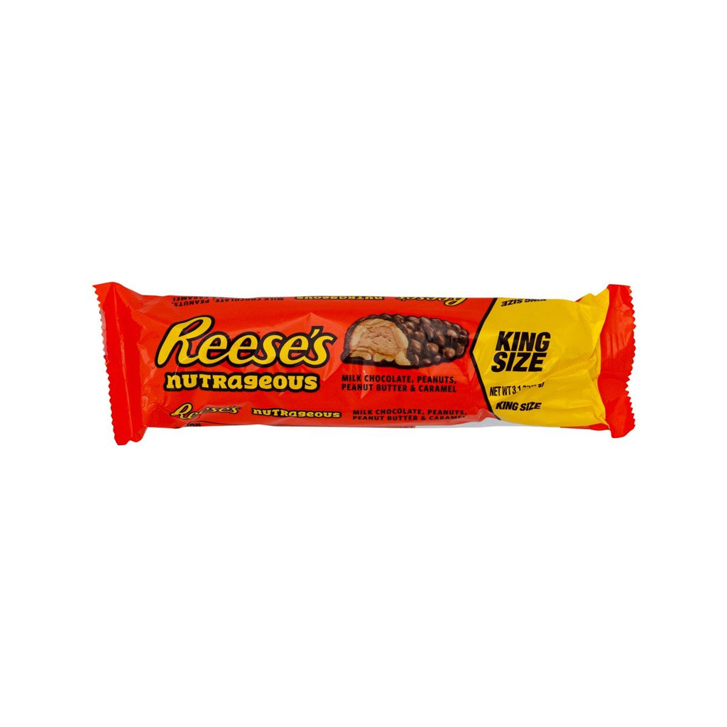 REESE'S Nutrageous Chocolate With Peanuts, Peanut Butter & Caramel - King Size  (87g)