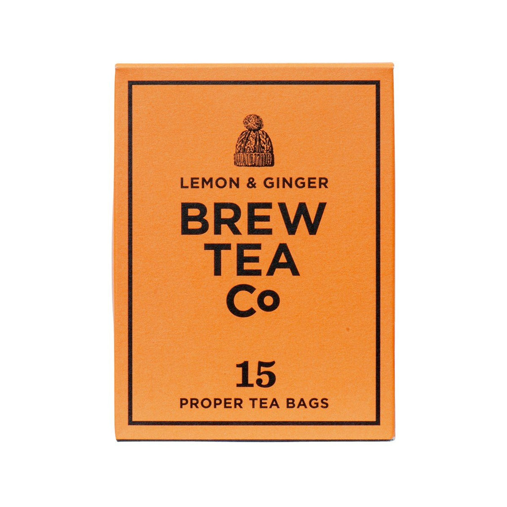 BREW TEA CO Lemon & Ginger Proper Tea Bags  (52.5g)