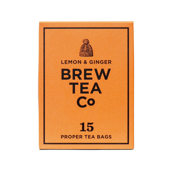 BREW TEA CO Lemon & Ginger Proper Tea Bags  (52.5g)