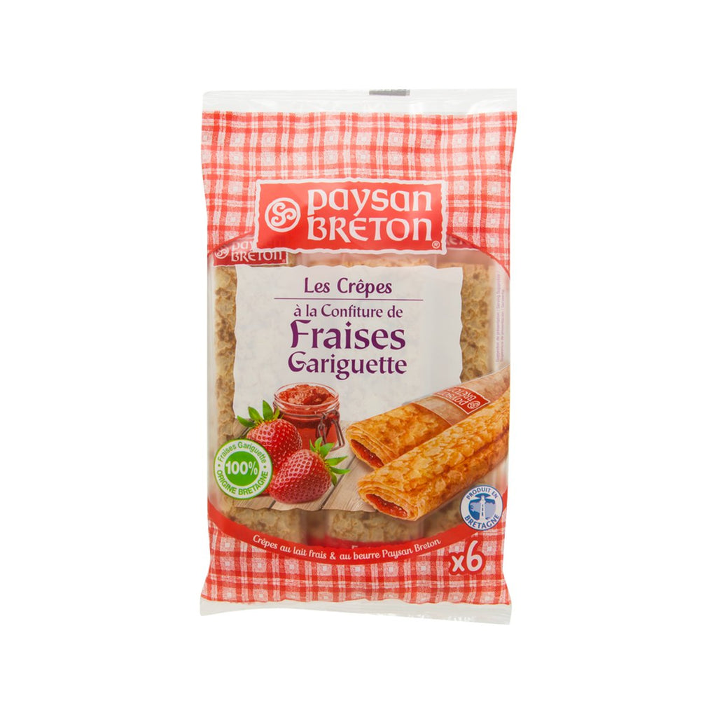 PAYSAN BRETON Crepes Filled with Plougastel Strawberry Jam  (180g)