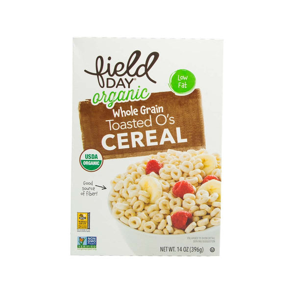 FIELD DAY Whole Grain Toasted O's Organic Cereal  (396g)