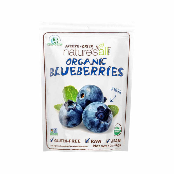 NATURE'S ALL Organic Freeze-Dried Blueberries  (34g)