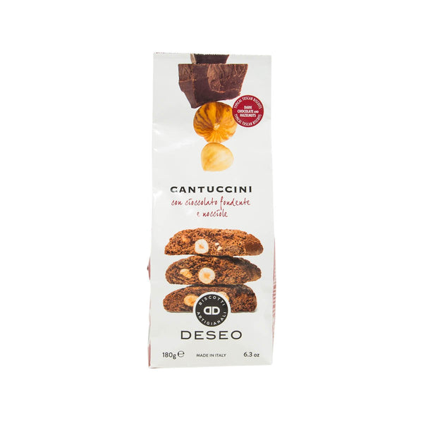 DESEO Cantuccini with Extra Dark Chocolate and Hazelnuts  (180g)