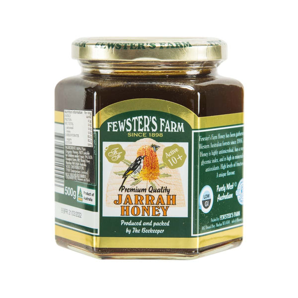 FEWSTER'S FARM 100% Organic Australia Jarrah Honey - TA10+  (500g)