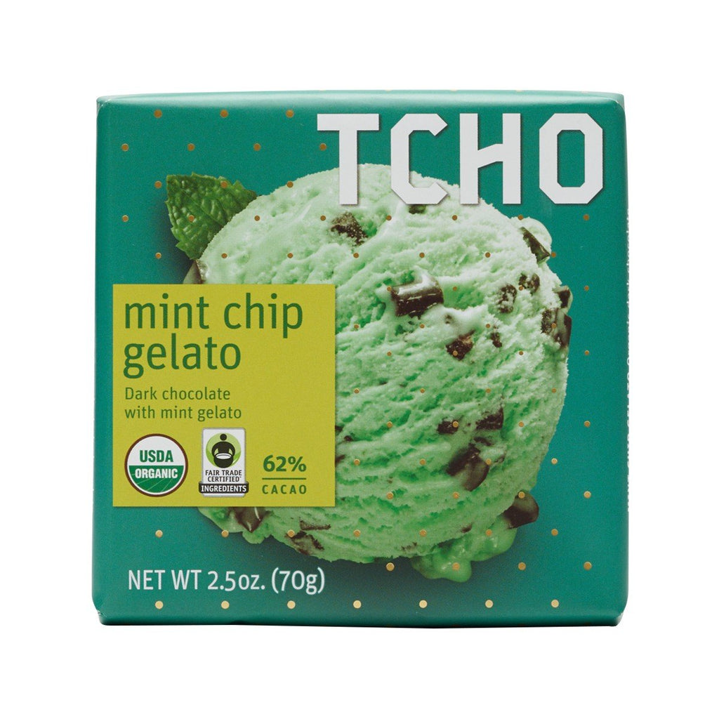 TCHO Dark Chocolate With Mint Gelato  (70g)