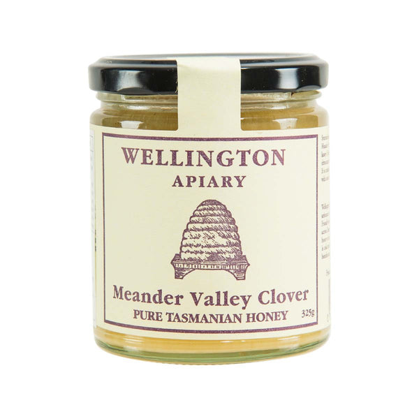 WELLINGTON APIARY Pure Tasmanian Honey - Meander Valley Clover  (325g)